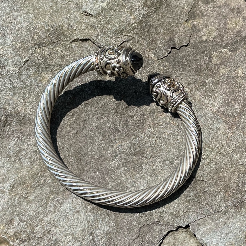 Silver Twisted Cable Bracelet
